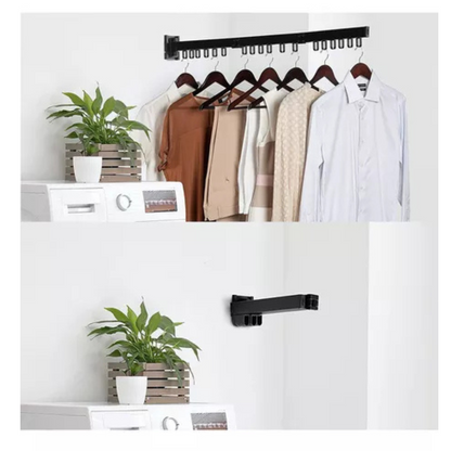 Tendedero Plegable de Pared con 18 Ganchos – Ahorra Espacio y Soporta Hasta 100 kg