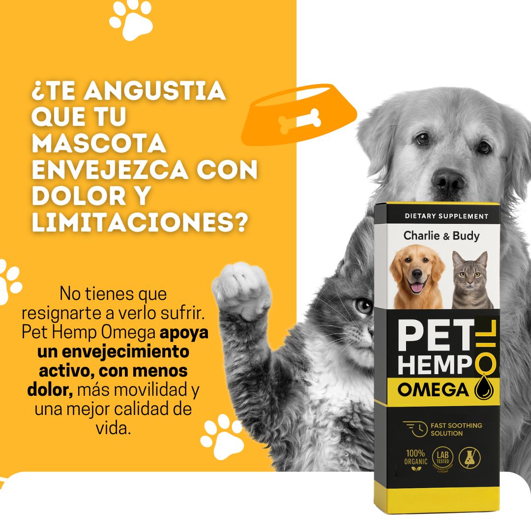 Pet Hemp Omega 3-6-9 para Perros y Gatos