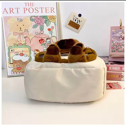 🎒 Mochila Capibara de Felpa – ¡Tierna, Cómoda y Súper Funcional! 🐹💖